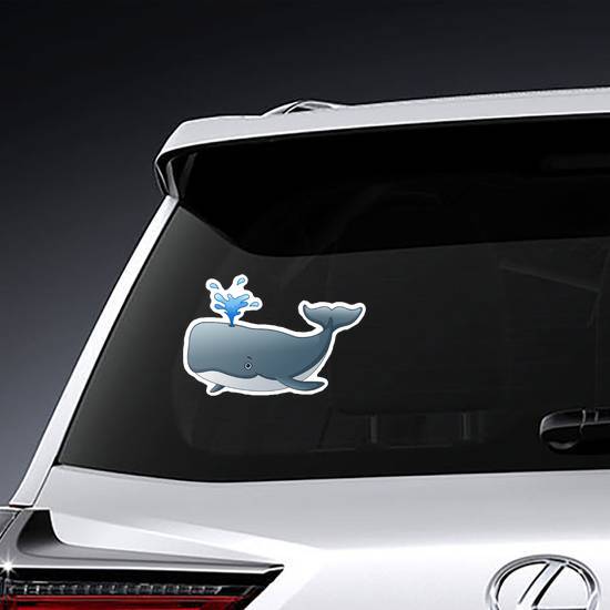Cute Whale Cartoon Sticker