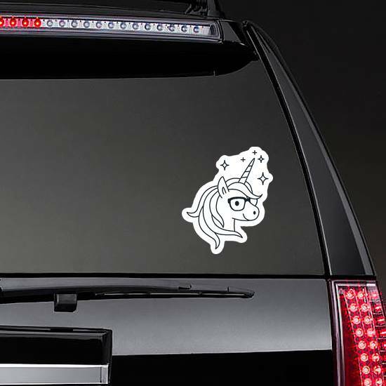 Nerdy Unicorn Sticker
