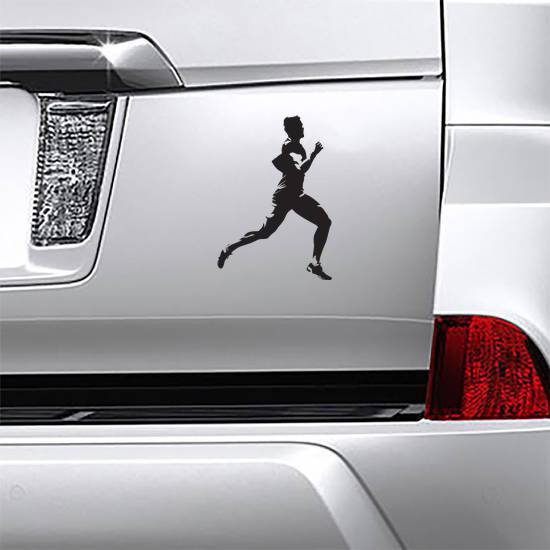 Detailed Male Runner Sticker