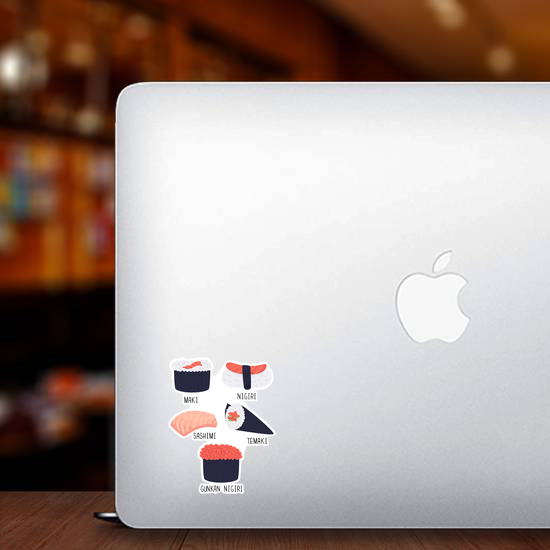 Different Types Of Sushi Sticker