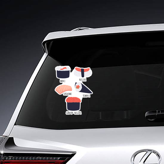 Different Types Of Sushi Sticker