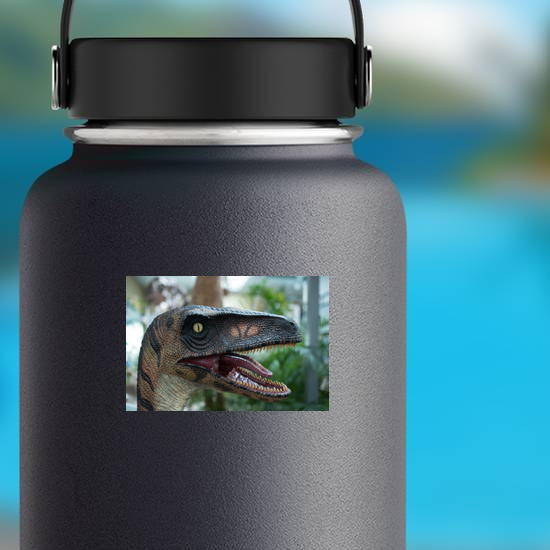 Dinosaur Growling with Open Mouth Sticker