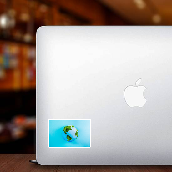 Earth Blue Background Sticker