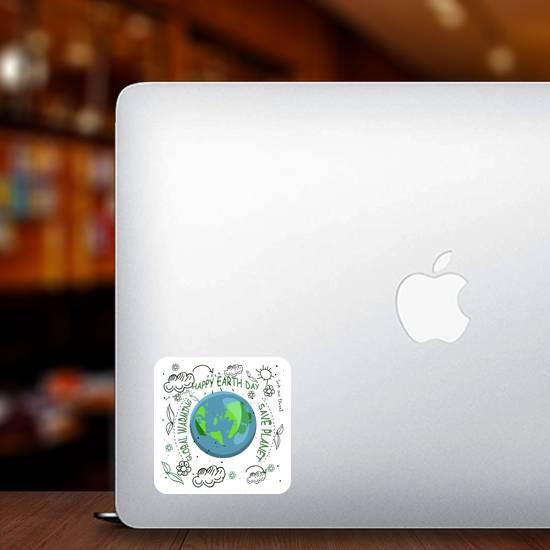 Earth Day Illustration Sticker