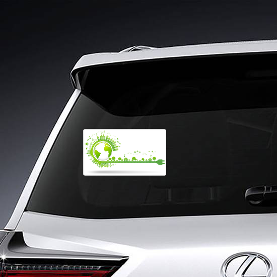 Eco Friendly And Sustainable Development Sticker