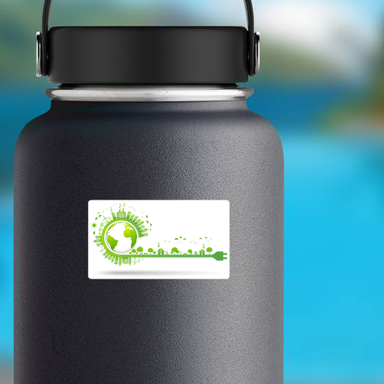 Eco Friendly And Sustainable Development Sticker