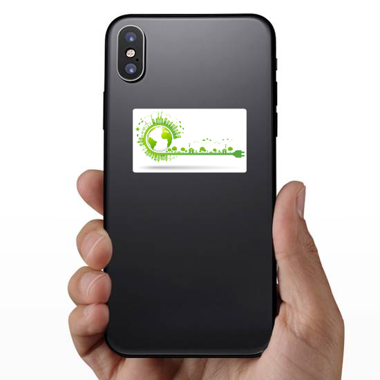 Eco Friendly And Sustainable Development Sticker