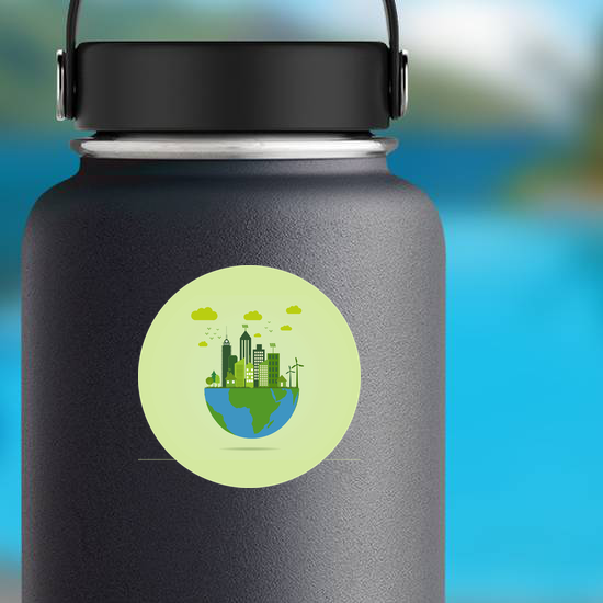 Eco Friendly Earth Sticker