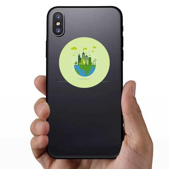 Eco Friendly Earth Sticker