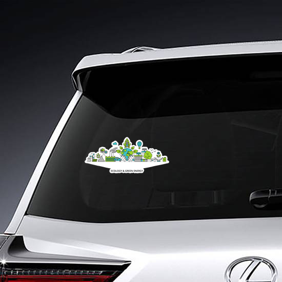 Ecology And Green Energy Sticker