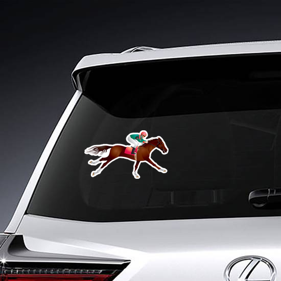 Equestrian Sport Horse And Rider Sticker