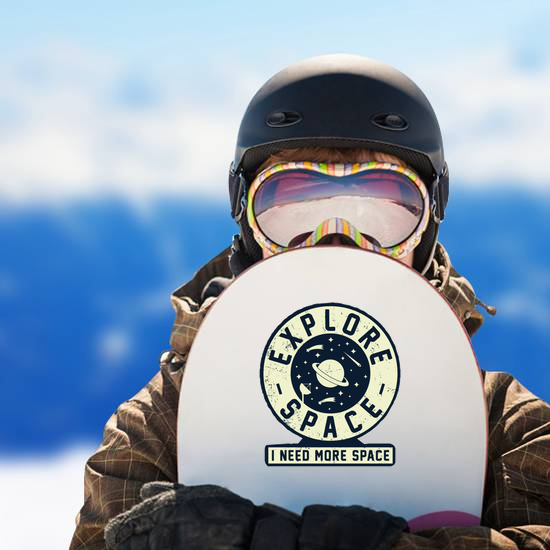 Explore Space Badge Sticker