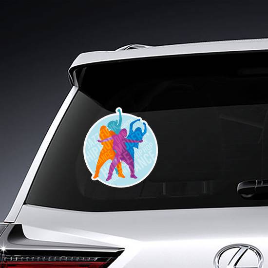 Expressive Girls Modern Dancing Sticker