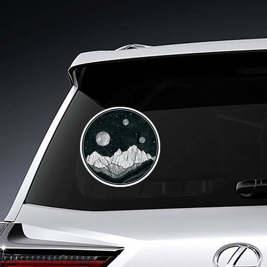 Extraterrestrial Night Sky Sticker