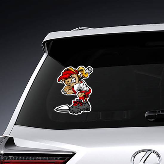 Fast Pitch Softball Girl Sticker