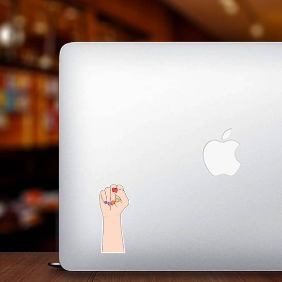Fighting Fist Nail polish Sticker