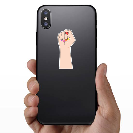 Fighting Fist Nail polish Sticker