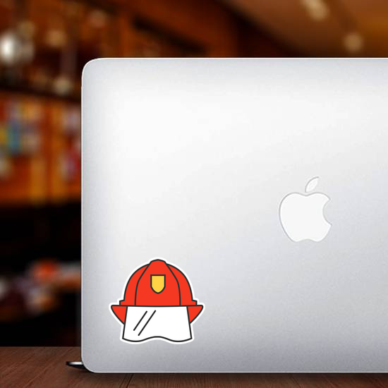 Firefighter Helmet Icon Sticker