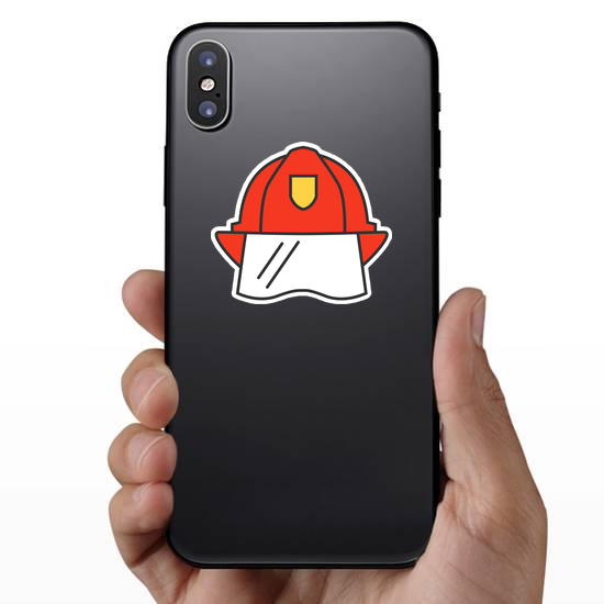 Firefighter Helmet Icon Sticker