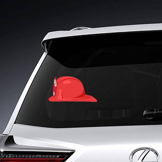 Fireman Helmet Side View Sticker
