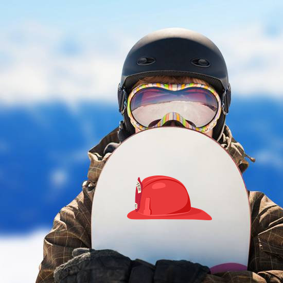 Fireman Helmet Side View Sticker
