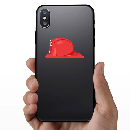 Fireman Helmet Side View Sticker