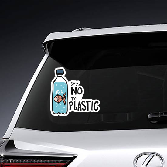 Fish Say No To Plastic Sticker