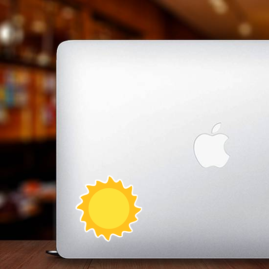 Flat Sun Sticker