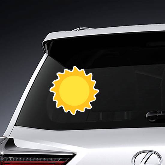 Flat Sun Sticker