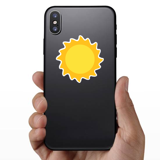 Flat Sun Sticker