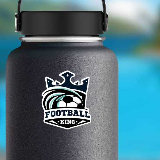 Football King Soccer Crown Sticker