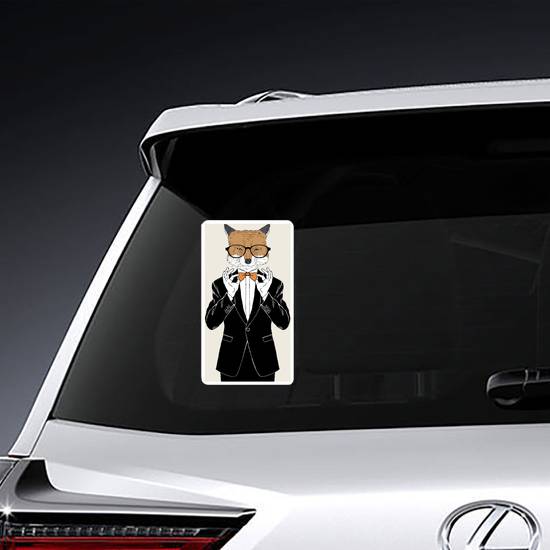 Fox in a Tuxedo Sticker