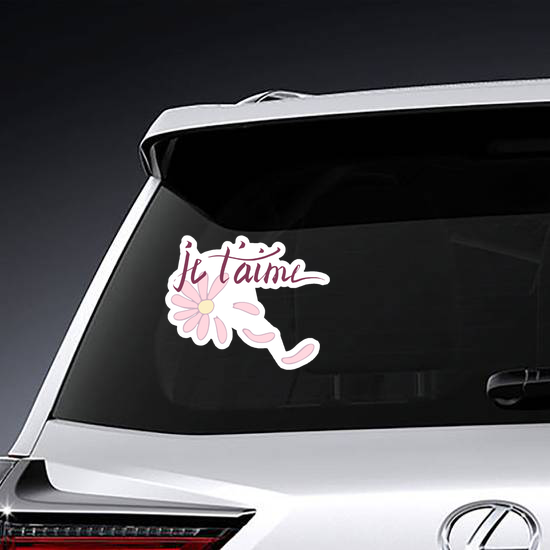 French I Love you Sticker