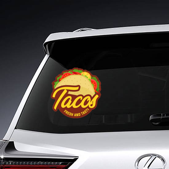 Fresh And Tasty Tacos Sticker