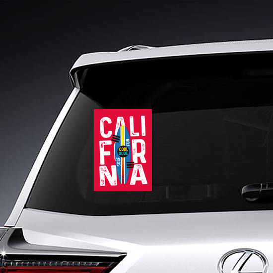Fun California Surf Sticker