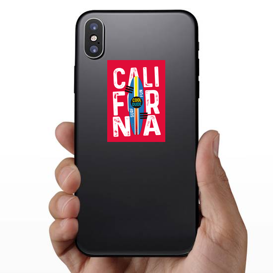 Fun California Surf Sticker