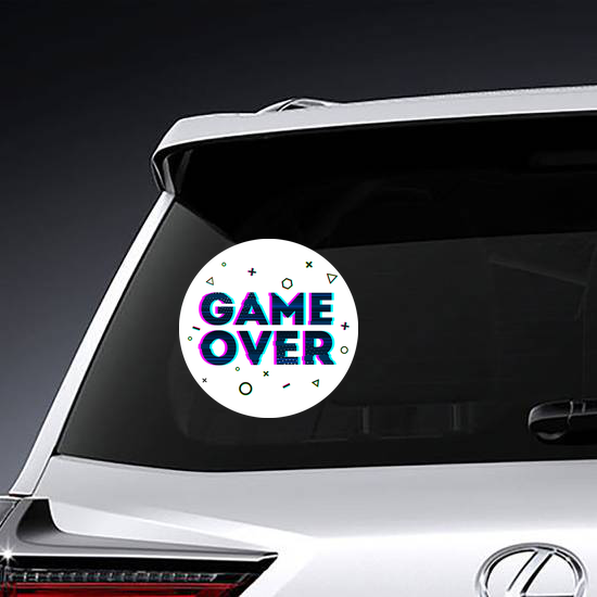 Game Over Glitch Sticker