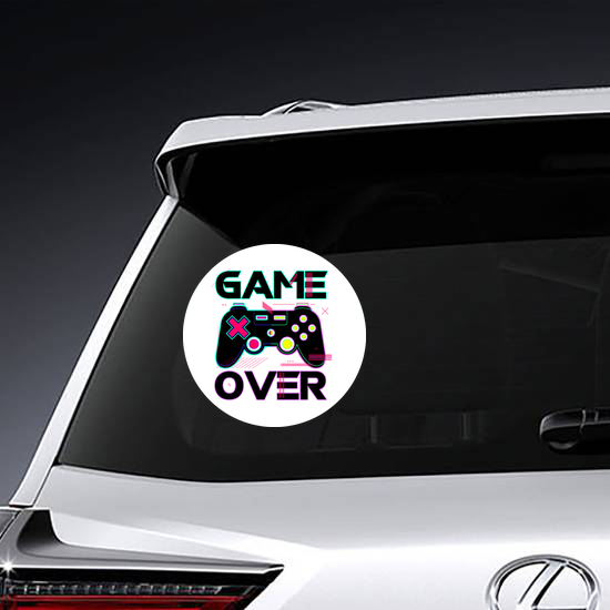 Game Over Joypad Console Controller Sticker