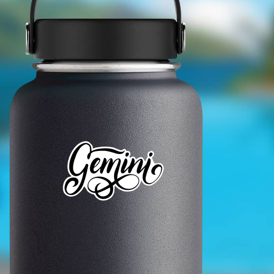 Gemini Cursive Sticker