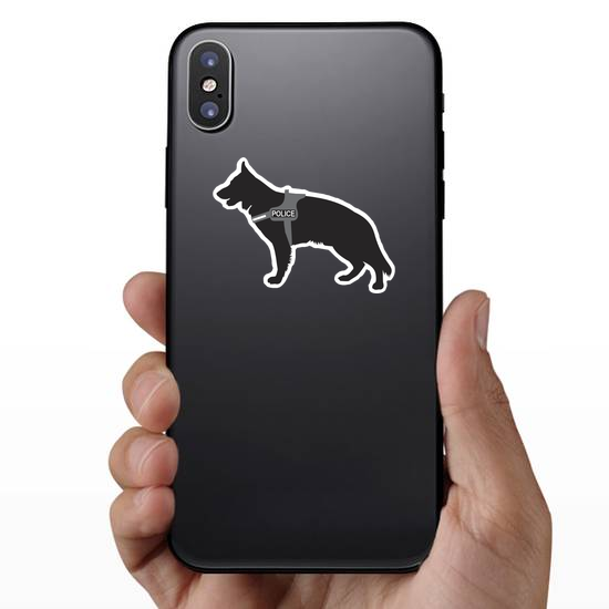 German Shepherd Police Dog Sticker