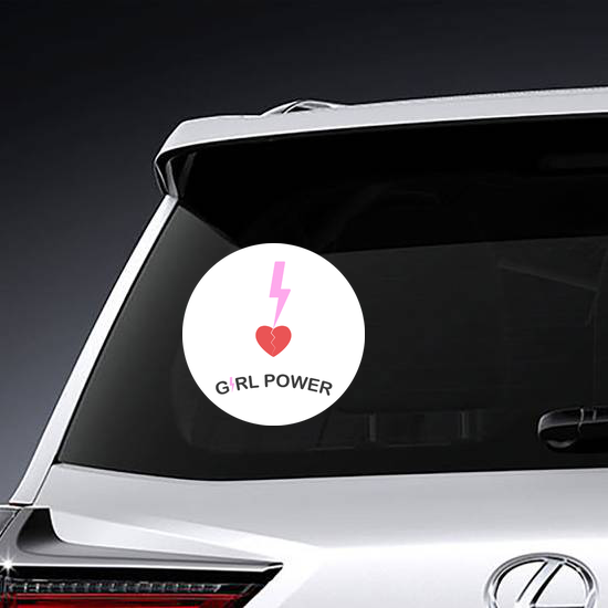 Girl Power Lightening Sticker