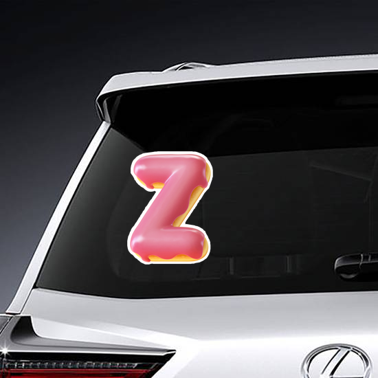 Glazed Donut Font Letter Z Sticker