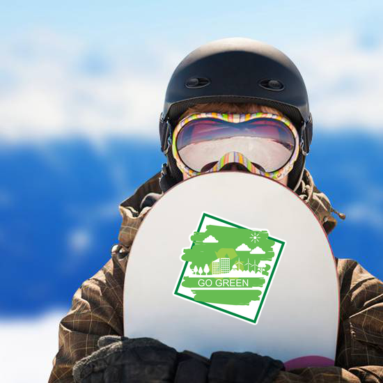 Go Green Renewable Energy Sticker