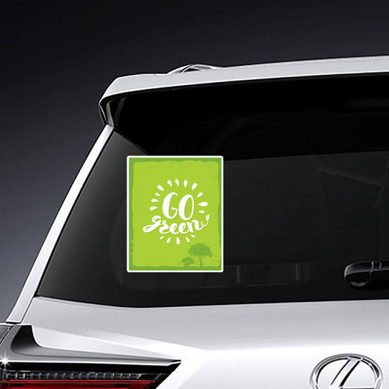 Go Green Trees Sticker