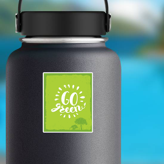 Go Green Trees Sticker