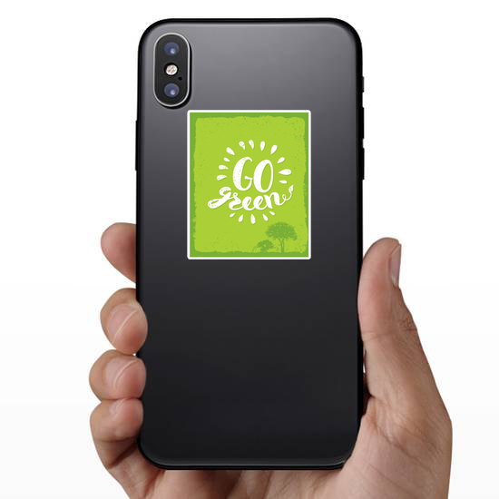 Go Green Trees Sticker