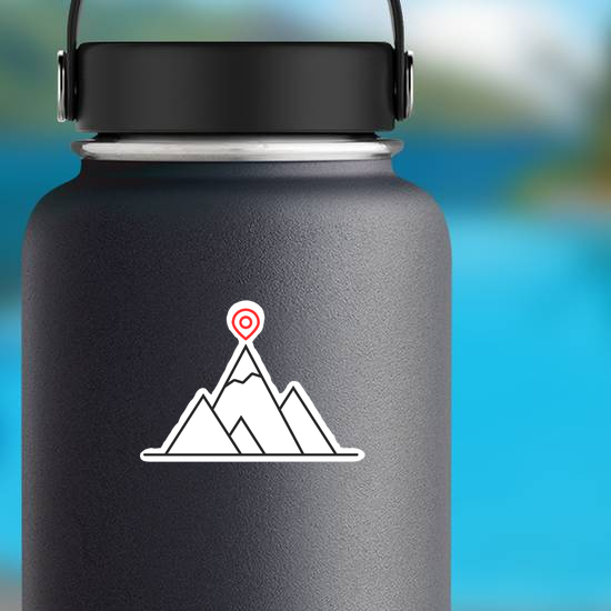 GPS Marker Mountain Sticker