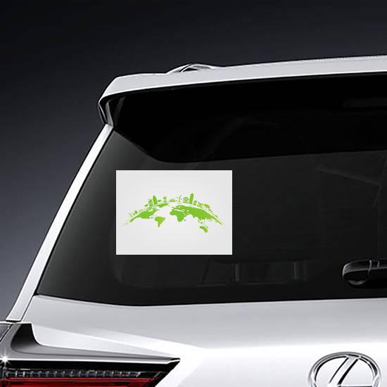 Green City On The Earth Sticker