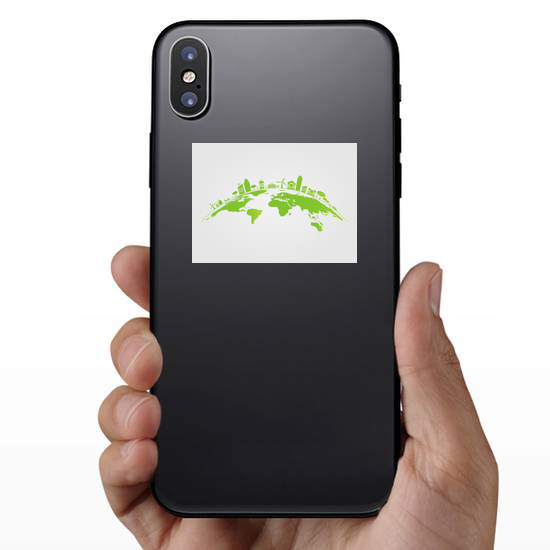 Green City On The Earth Sticker
