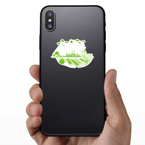 Green Sustainable City Sticker